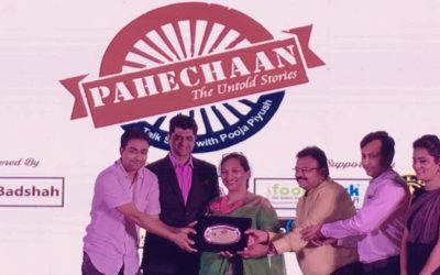 Mrs. Geeta Shroff honored at the Talk show powered by Lavji Badsha named Pahechan (The Untold Stories)